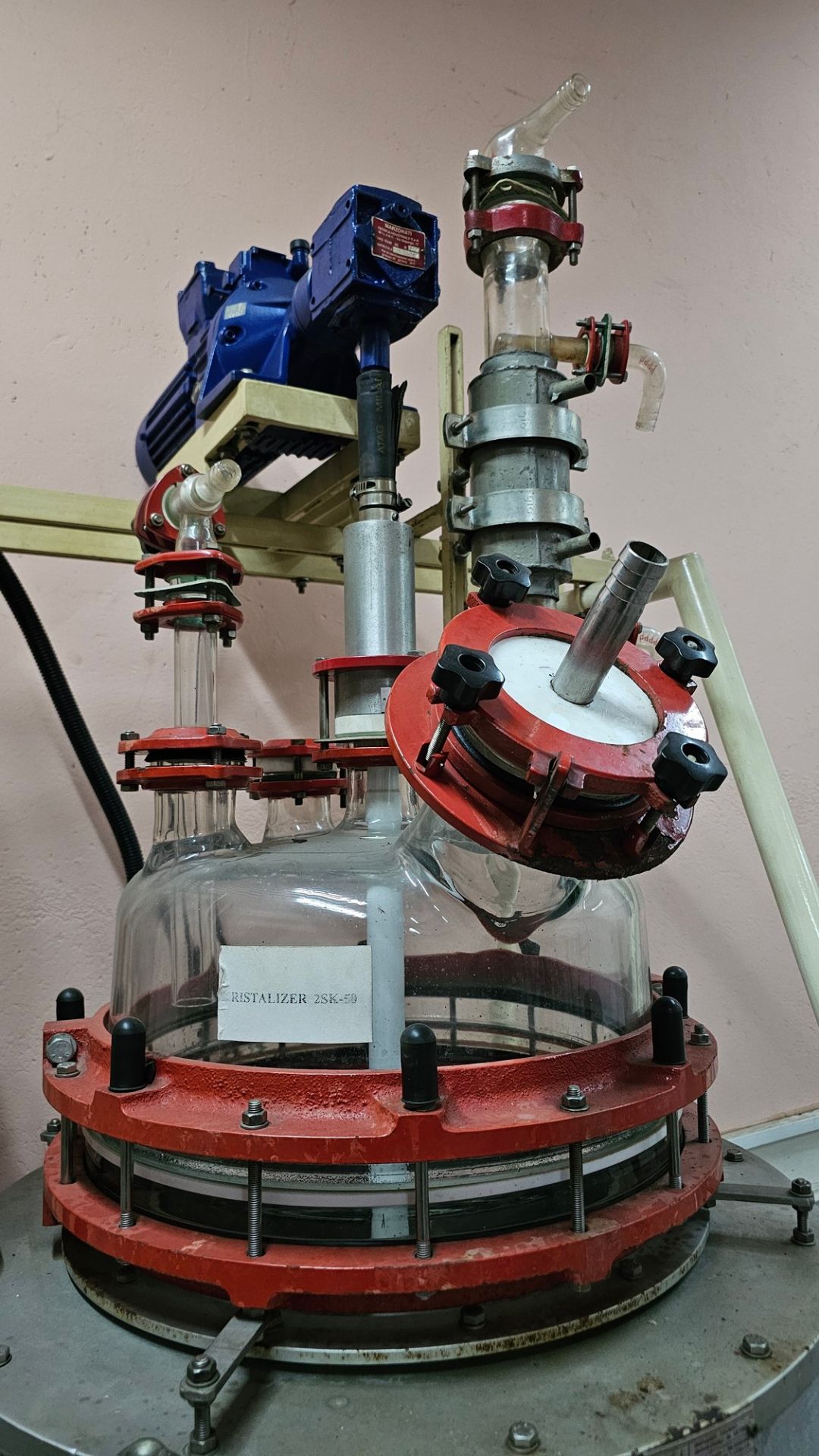 Glass Reactor / Crystallizer ZSK-50 with Agitator